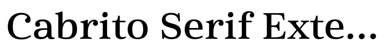Cabrito Serif Extended Demi